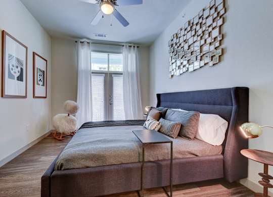 Bedroom with large window at Agave, San Antonio, 78205