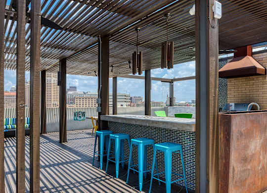 Rooftop bar at Agave, San Antonio, TX