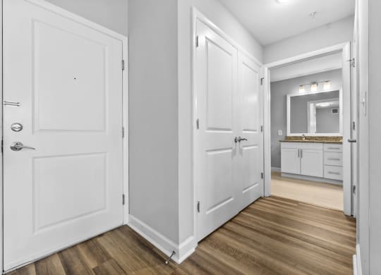 Apartment hallway at Harbor Pointe, New Jersey