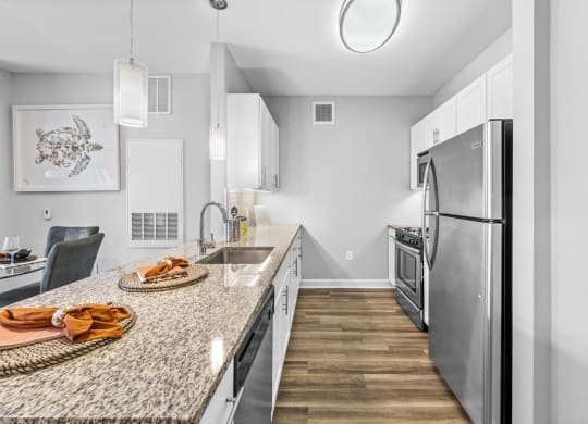 Fully Equipped Kitchen at Harbor Pointe, Bayonne, NJ