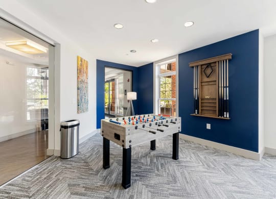 Enjoy games of Foosball with fellow Residents in our Large Clubhouse at The Lena in Raritan, NJ