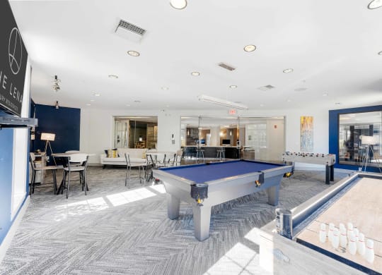 Enjoy games of Billiards and Foosball with fellow Residents in our Large Clubhouse at The Lena in Raritan, NJ