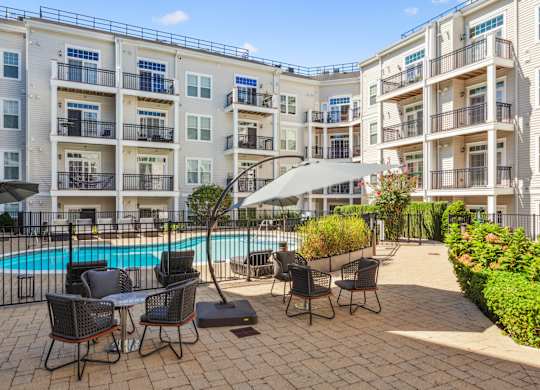 Swimming Pool With Relaxing Sundecks at Metro 303, Hempstead, New York 
