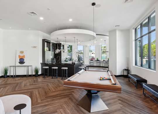 Billiards Table In Clubhouse at Metro 303, Hempstead, 11550