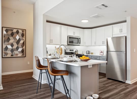 Kitchen area at Metro 303, New York, 11550