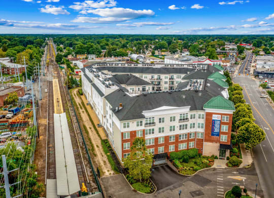 Aerial view of the property at West 130, West Hempstead, 11552