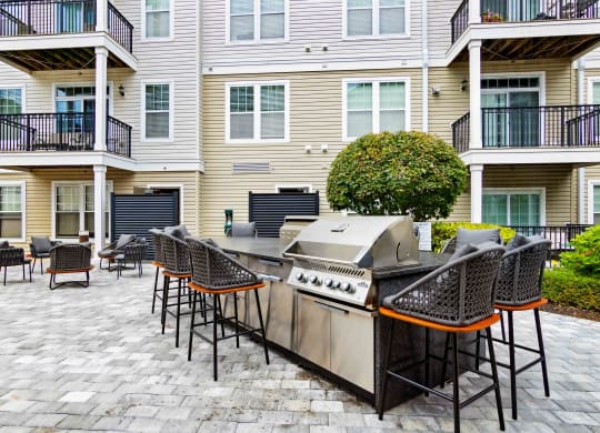 our outdoor kitchen is the hub of our community at West 130, New York