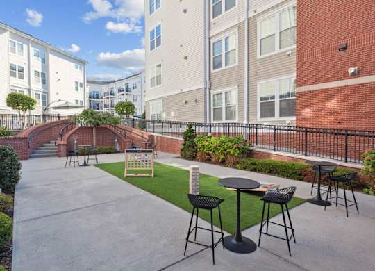 Spacious Patio With Sitting Arrangements at West 130, West Hempstead, 11552