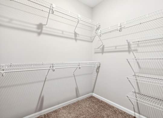 Generous Walk-In Closets With Shelving at West 130, New York 