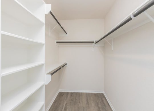 our apartments have a walk in closet with plenty of room to move around at The Village at Granger Pines, Conroe, 77302