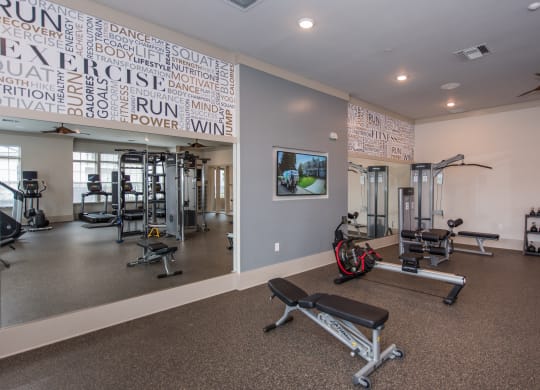 the fitness center at the enclave at woodbridge apartments in sugar land, tx at The Whitworth, Virginia