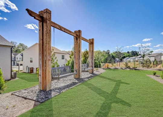 Backyard at Brighton Townhomes in Acworth, Georgia 30102