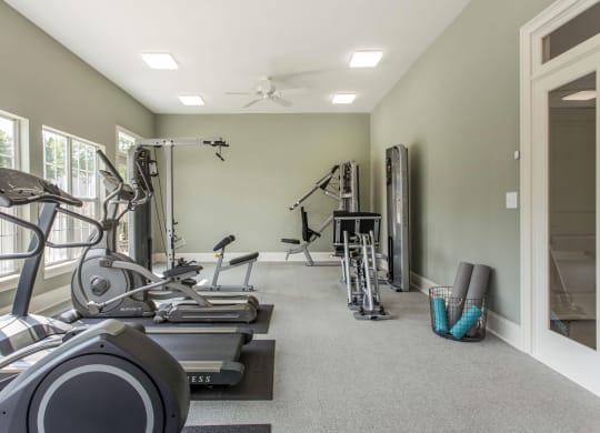 the gym at Abbington Place Apartments, Greensboro , 27407