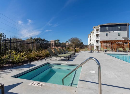 Hot Tub And Pool at Capstone at Banks Crossing, Commerce, GA