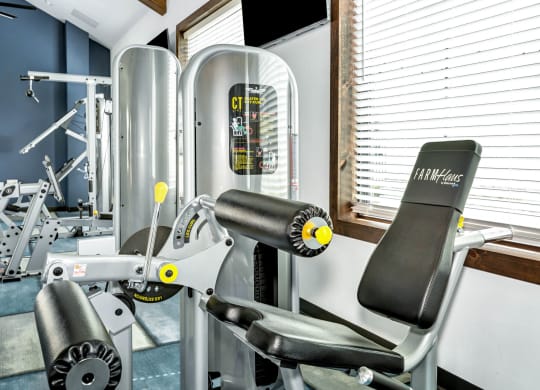 Gym area at Farmhaus Apartments, Madison, 35757