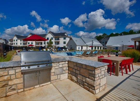 BBQ at Farmhaus Apartments, Madison, Alabama