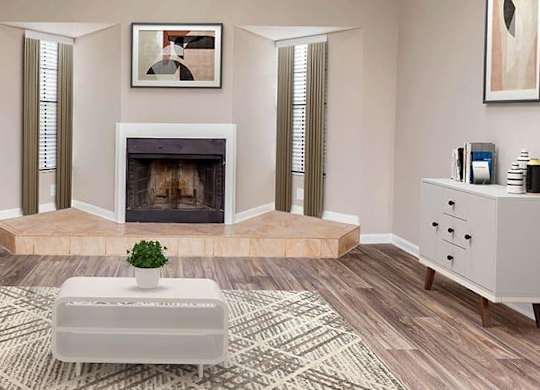 Fireplace Living Area at Bradford Pointe, Georgia, 30909