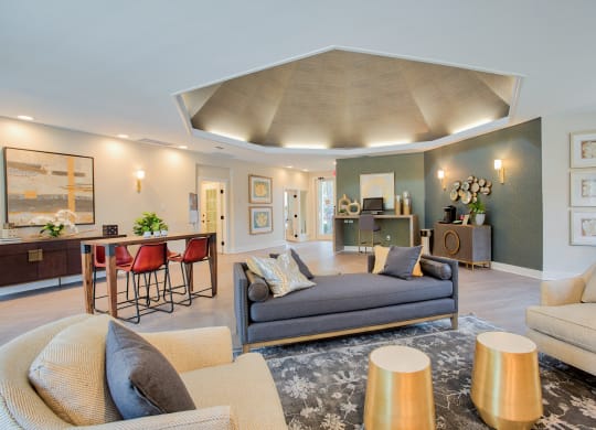 a living room with couches at Hunters Chase Apartments, Virginia,23112