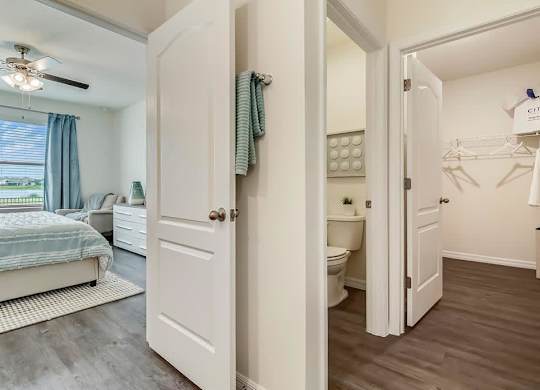 Bathroom And Closet at Seaboard at Sidbury Station, Castle Hayne, NC, 28429