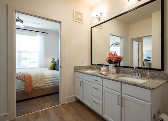 large vanity at The Quincy Apartments, Acworth