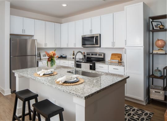 breakfast bar at The Quincy Apartments, Georgia