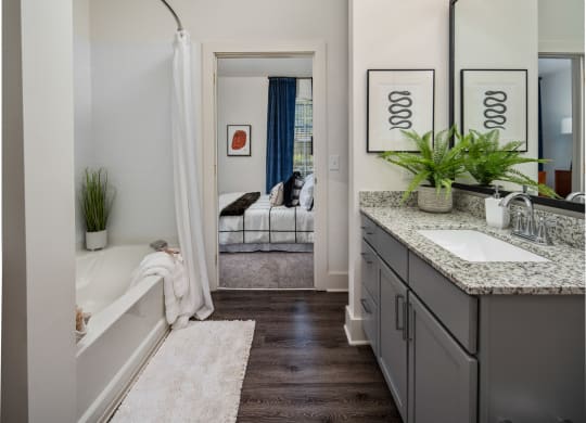 large bathroom at The Quincy Apartments, Georgia, 30102