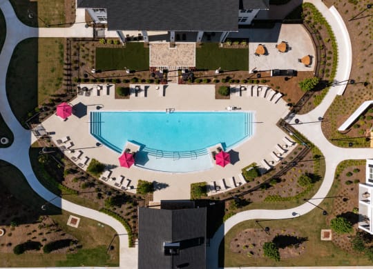 Drone Pool View at The Quincy Apartments, Acworth, GA