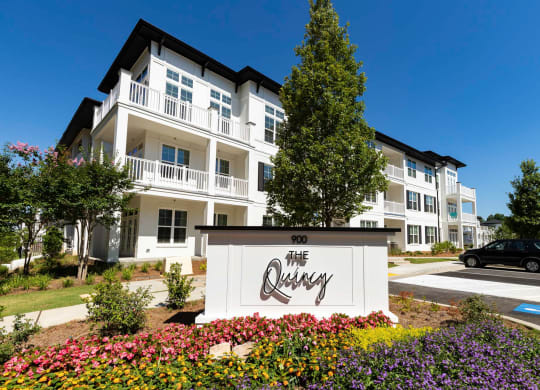 entry sign at The Quincy Apartments, Acworth, Georgia