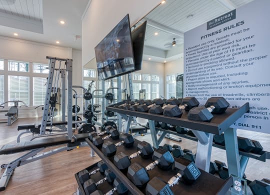 Modern Fitness Center at Retreat at Arden Farms, Arden, NC