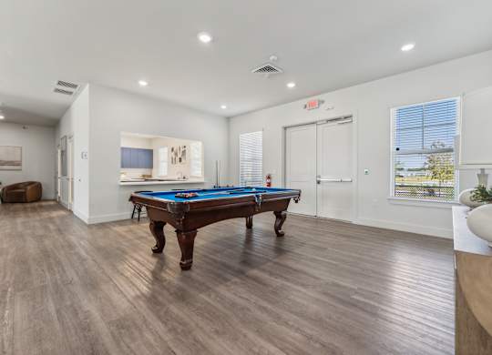 Billiards Table at Seaboard at Sidbury Station, Castle Hayne, North Carolina