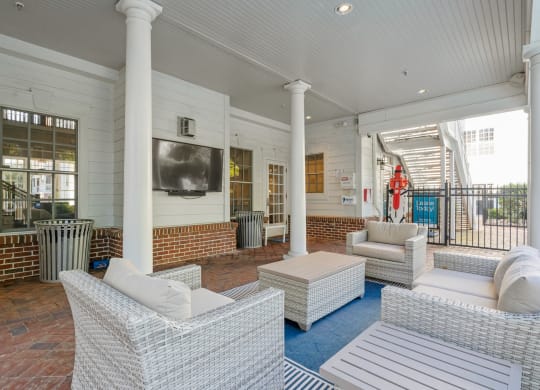 Lounge Area at Sterling Manor, Williamsburg, Virginia