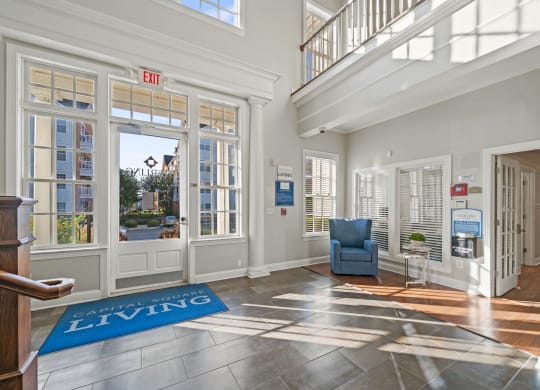 Clubhouse Entrance at Sterling Manor, Williamsburg