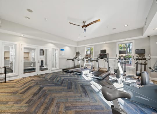Fitness Center With Modern Equipment at Sterling Manor, Williamsburg, 23185
