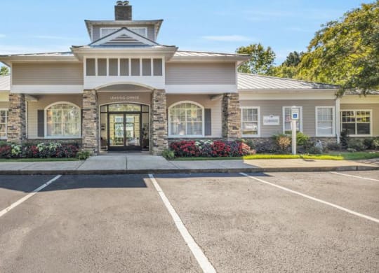 the front of a house with a parking lot and a driveway at Marina Point, Tennessee