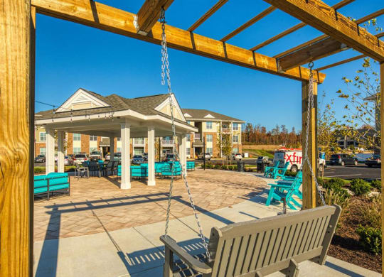 Outdoor Patio at Sapphire at Centerpointe, Midlothian, 23114