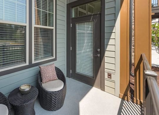 Private covered patios and balconies at 2000 West Creek Apartments, Virginia, 23238