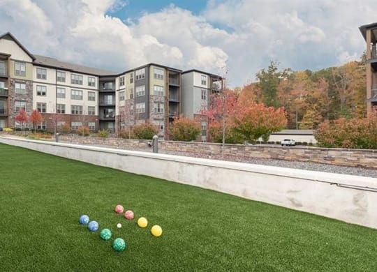 Outdoor bocce court at 2000 West Creek Apartments, Virginia, 23238