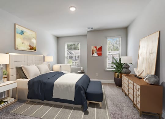 Spacious Bedroom at Brighton Townhomes in GA 30102