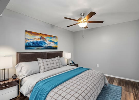 Modern Bedroom at Lifestyle at Shreveport Apartments, Shreveport, LA, 71109