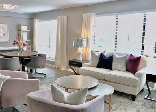 Large windows provide lots of natural light
