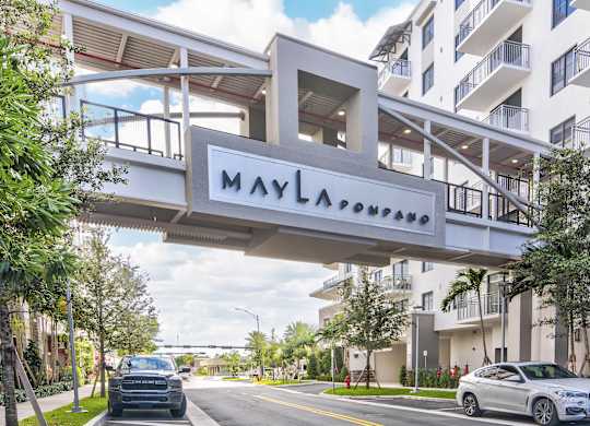 A street view at Mayla Pompano, Pompano Beach, 33062