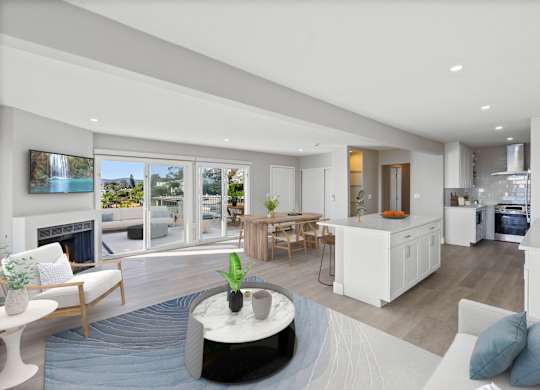 Modern Living Room at Ocean Edge @ Laguna Beach, Laguna Beach