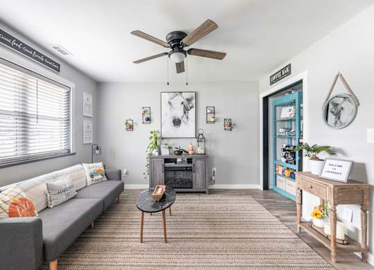 Modern Living Area at Lauradale, Jacksonville, NC