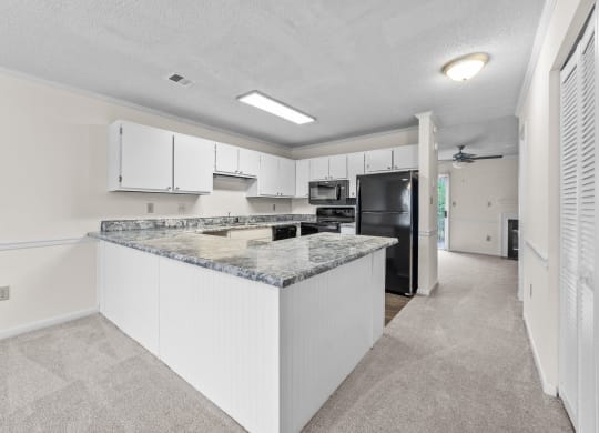 U-shaped kitchen at Rosewood at Colony Square, Rocky Mount, 27804