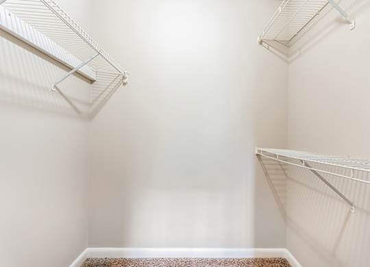 Closet With Shelves at Rosewood at Colony Square, Rocky Mount, 27804