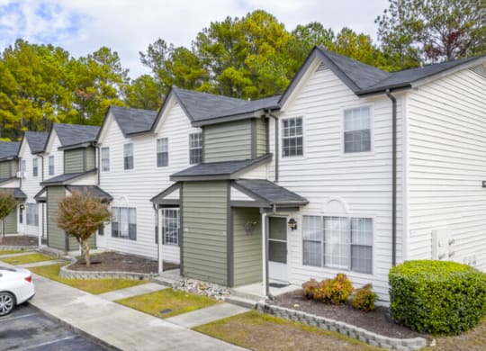 front of apartments at Henley, North Carolina