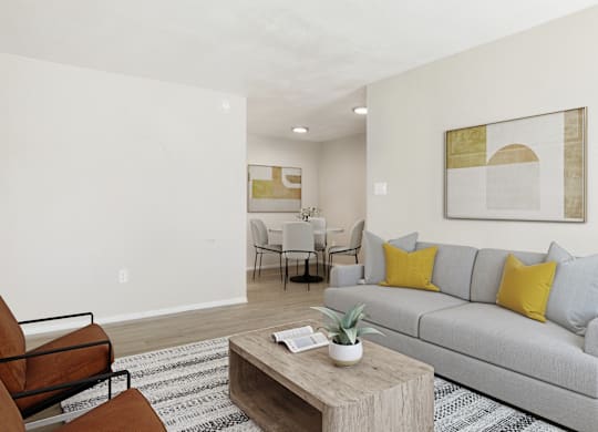 Living Room Interior at Helios, Texas, 75240