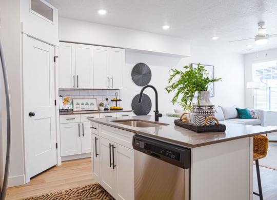 Our Aspen kitchen in chic white design