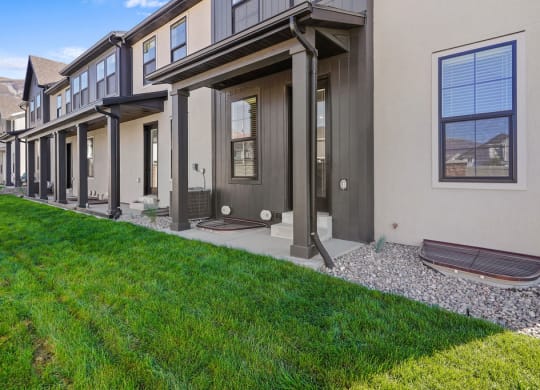 exterior photo of Crestview at Highland townhomes in Highland, UT