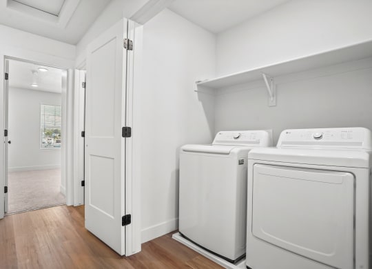washer and dryer included at Crestview at Highland townhomes in Highland, UT